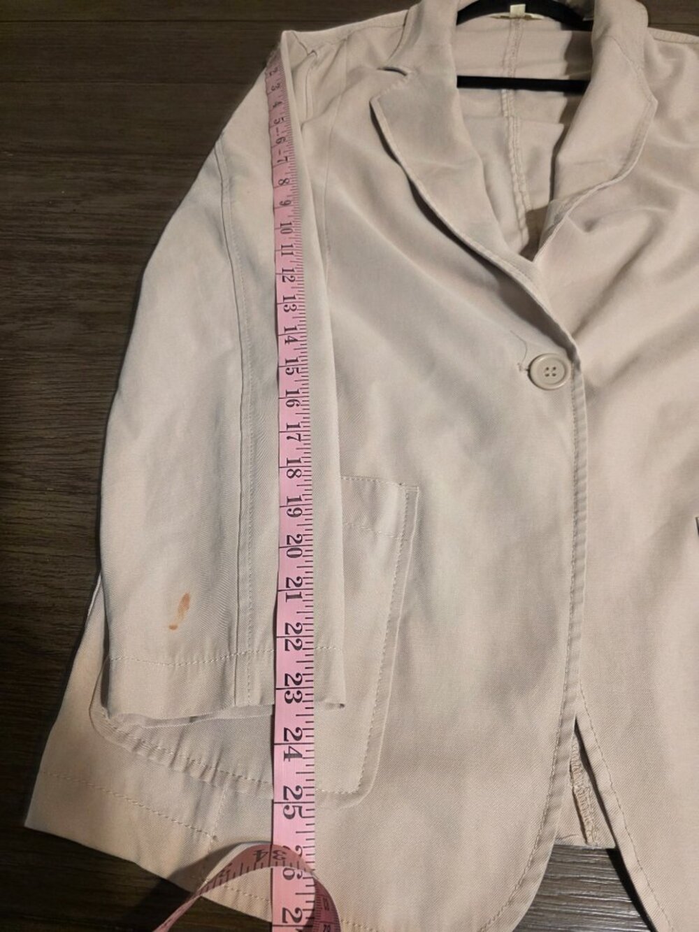 Max Studio Single Button Blazer Tan Large - Picture 5 of 11